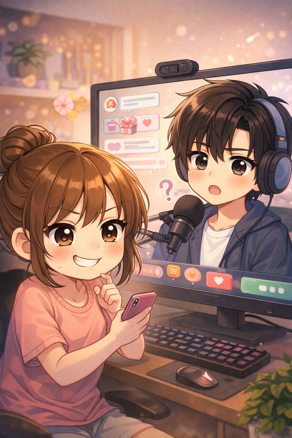 Streamer bị tôi trêu chọc lại là nam thần của trường